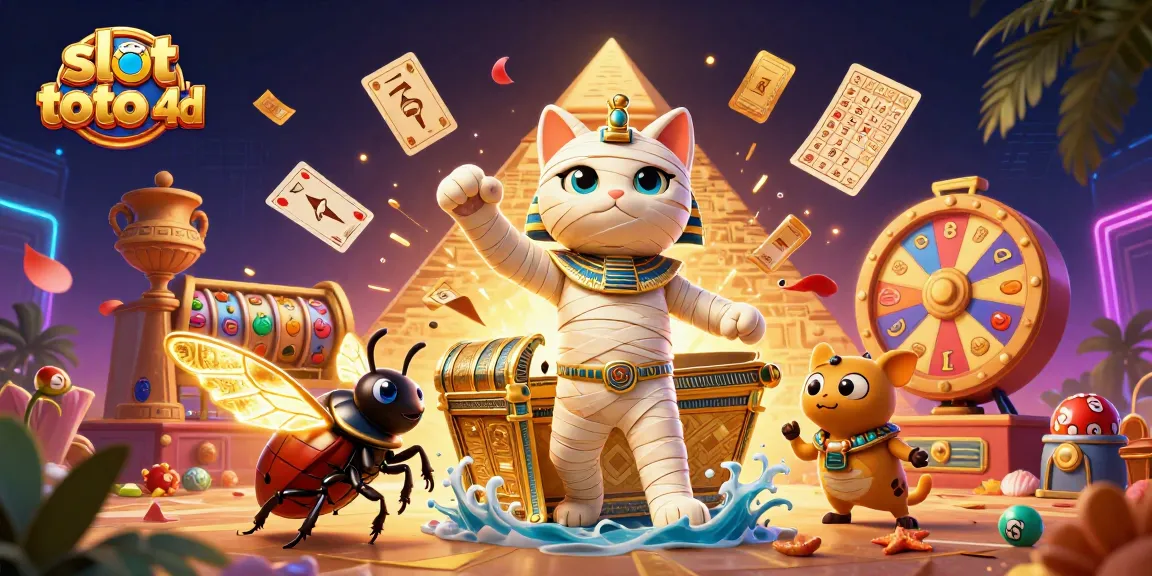 Win exciting prizes in the slot toto 4d dynamic casino scene with vibrant characters and elements.