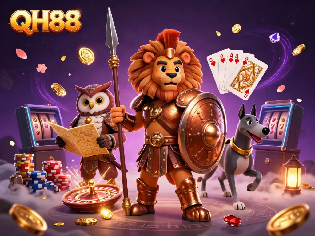 Engage with the thrilling world of QH88's 3D digital casino experience.